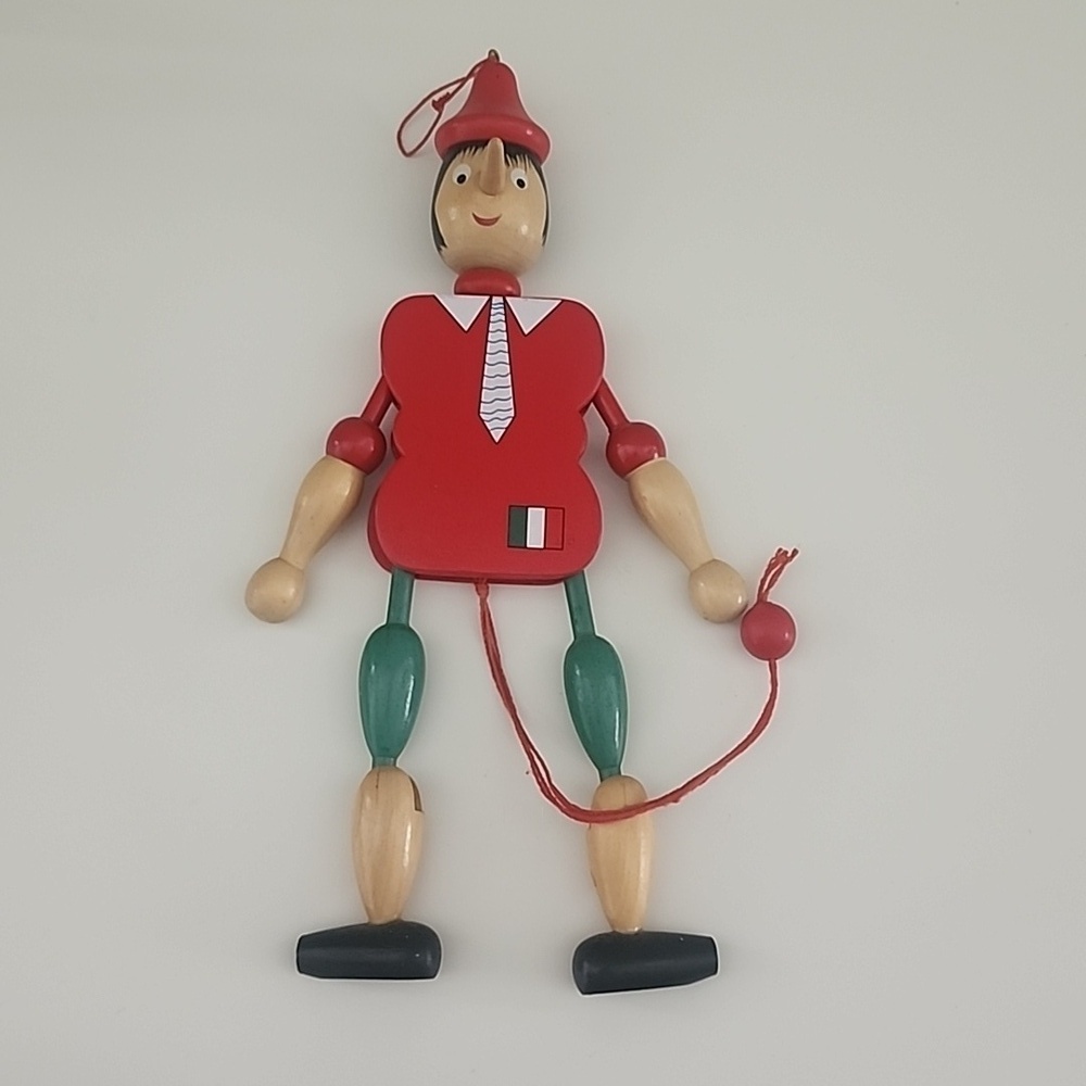 Pinocchio Italian Wood Pull Toy